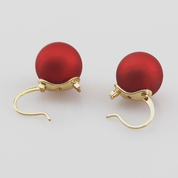 Kate Spade Red Bead Stud Earrings - Picture 2 of 5